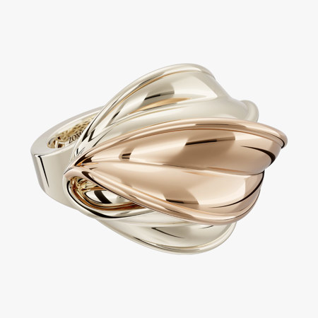 18K Gold Fractal Ring Code 9144
